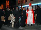 Samichlaus mit Schmutzli und Esel